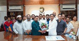 Prof Dr. Abu Sadat Muhammad Sayem joins as new CUET VC