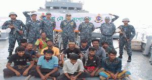 Navy rescues 16 fishermen from Bay of Bengal